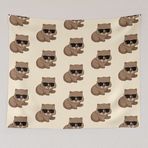 Item preview, Wombat Wearing Sunglasses designed and sold by Fanverse Merchandise.