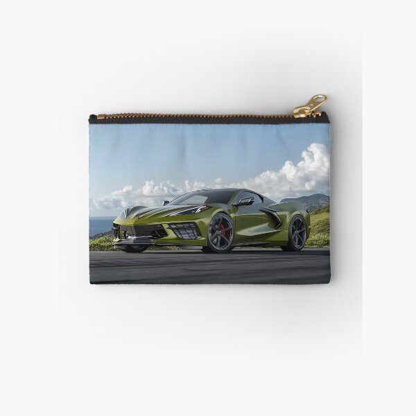 Item preview, Green Corvette E-Ray Poster – Electrified Muscle in Striking Green V designed and sold by AutoPopStudio.