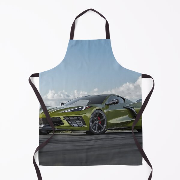 Item preview, Green Corvette E-Ray Poster – Electrified Muscle in Striking Green V designed and sold by AutoPopStudio.