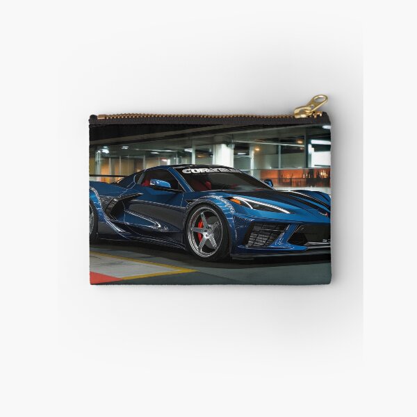 Item preview, Blue Corvette E-Ray Poster – Electrified Speed in Striking Blue V designed and sold by AutoPopStudio.