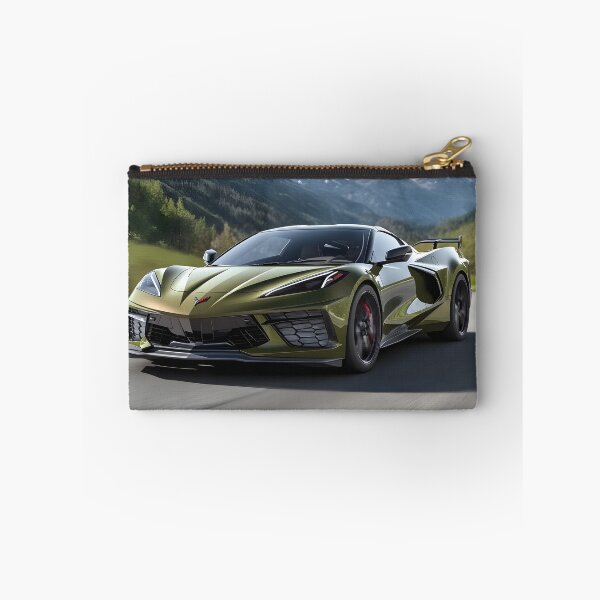 Item preview, Green Corvette E-Ray Poster – Electrified Muscle in Striking Green VI designed and sold by AutoPopStudio.
