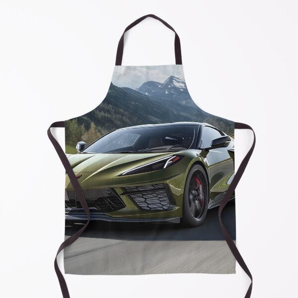 Item preview, Green Corvette E-Ray Poster – Electrified Muscle in Striking Green VI designed and sold by AutoPopStudio.