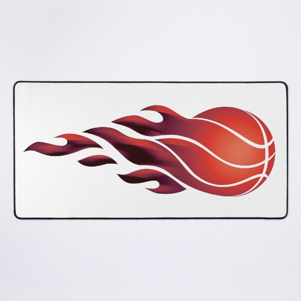 Item preview, A blazing basketball engulfed in flames, symbolizing hot speed, power, and intense gameplay. heat b-ball graphic designed and sold by mirrorimages.
