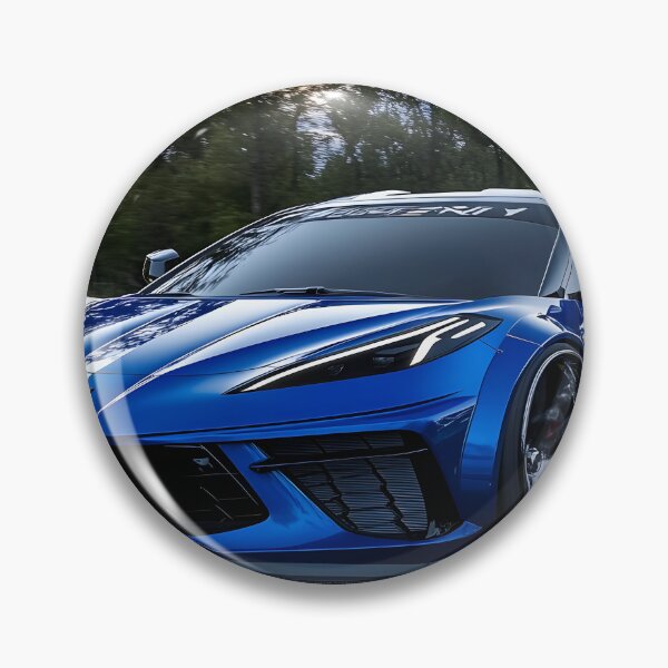 Item preview, Blue Corvette E-Ray Poster – Electrified Speed in Striking Blue VI designed and sold by AutoPopStudio.