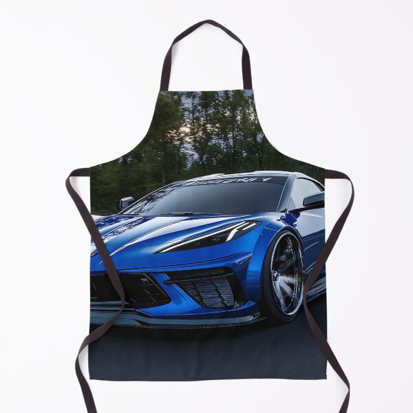 Item preview, Blue Corvette E-Ray Poster – Electrified Speed in Striking Blue VI designed and sold by AutoPopStudio.