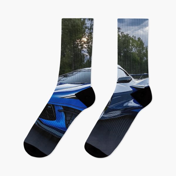 Item preview, Blue Corvette E-Ray Poster – Electrified Speed in Striking Blue VI designed and sold by AutoPopStudio.