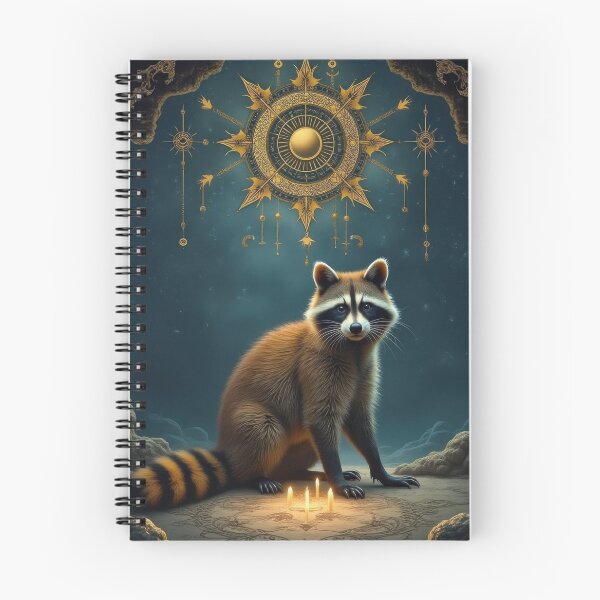 Item preview, Raccoon with Four Candles designed and sold by HabitableMoons.