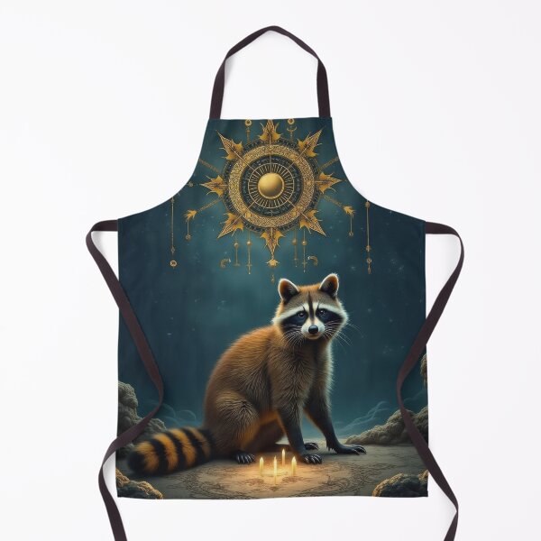 Item preview, Raccoon with Four Candles designed and sold by HabitableMoons.
