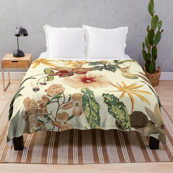 Item preview, Tropical night vintage wild pattern, palm tree, palm leaves and plant floral seamless border beige background. designed and sold by MatyKotiv.