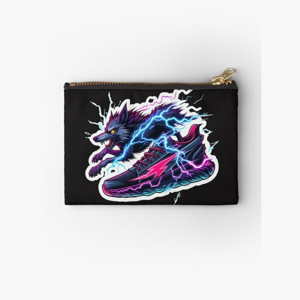 Item preview, Lightning Sneakers Sticker with Electric Wolf  Premium Cool Trendy Best Gift designed and sold by Imaginarium of Chaos falcon88 .