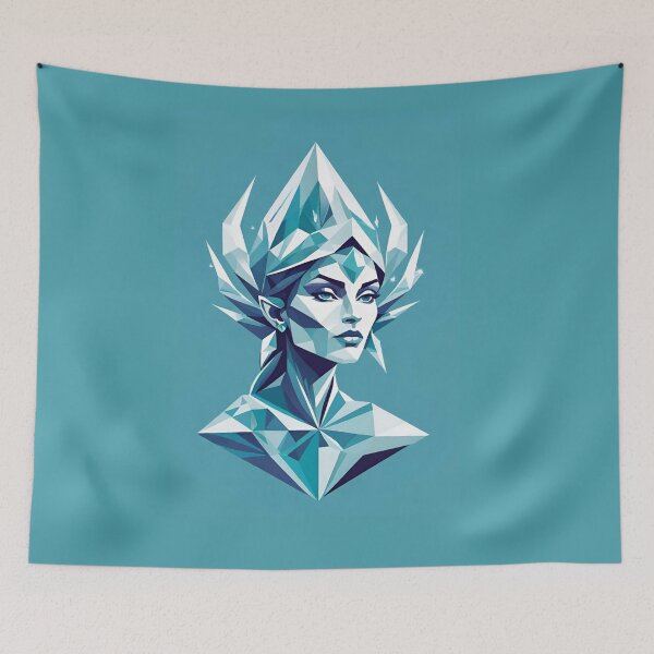 Item preview, Elf Crystal Queen in shades of blue designed and sold by SimoesArtistry.