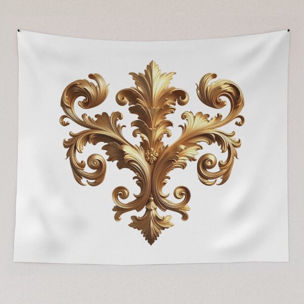 Item preview, gold baroque ornament design element designed and sold by gallofoto.