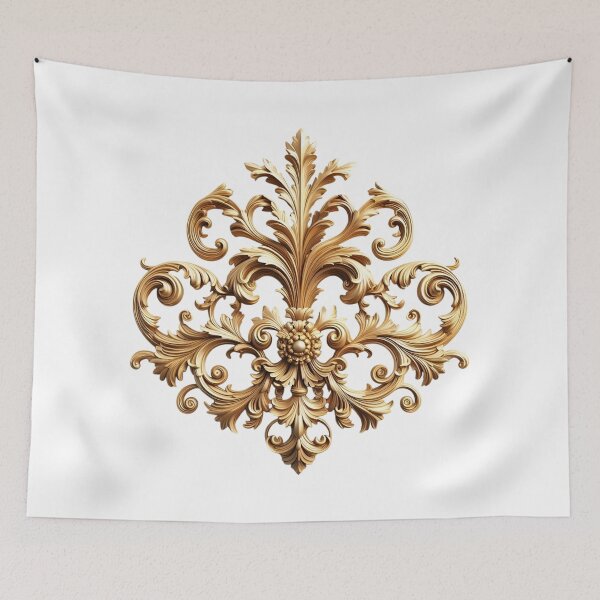 Item preview, gold baroque ornament design element designed and sold by gallofoto.