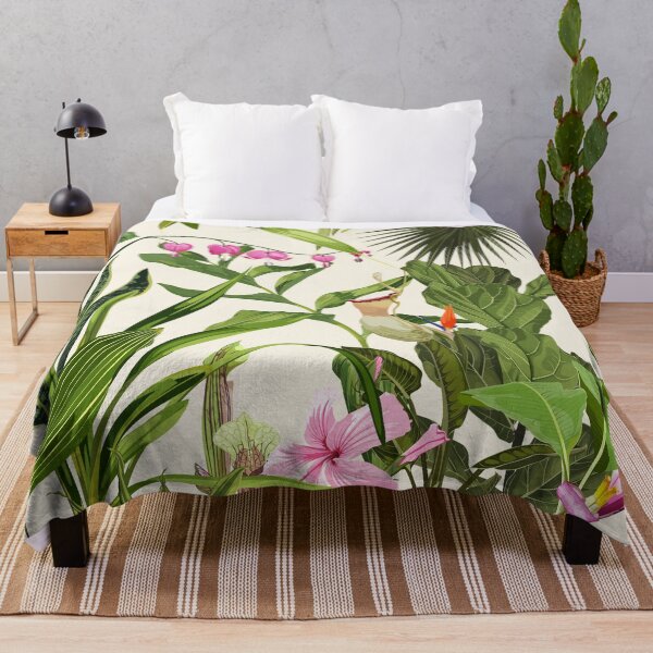 Item preview, Tropical bright green leaves seamless pattern. designed and sold by MatyKotiv.