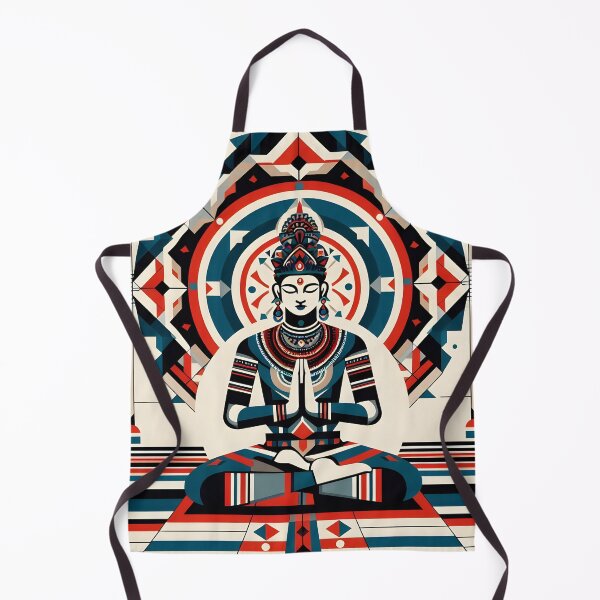 Item preview, Modern Sacred Geometry | Indian Spiritual Artwork | Boho Yoga Poster designed and sold by InevitableAum.