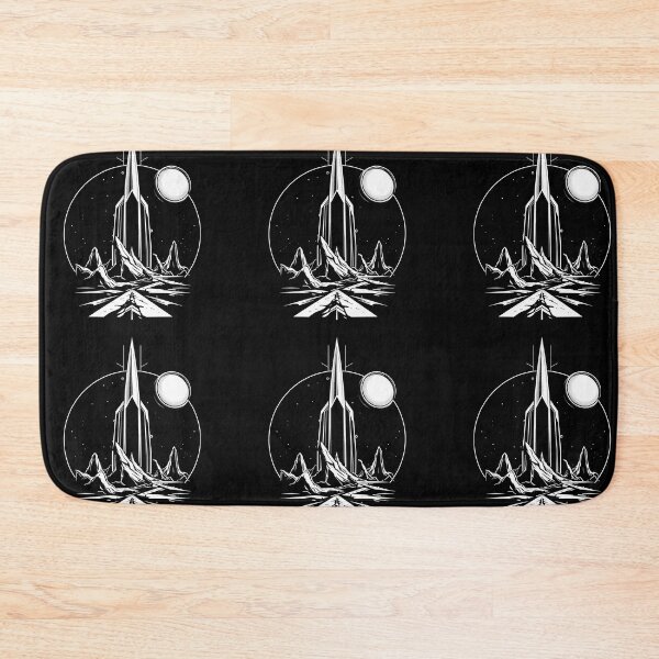 Item preview, Futuristic Landscapes Art Space Exploration Visions Black White designed and sold by ART ATTACK ZONE.