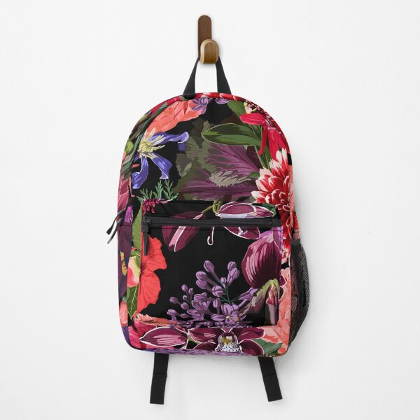 Item preview, Seamless floral pattern with violet red glossy protea and tropical flowers. designed and sold by MatyKotiv.