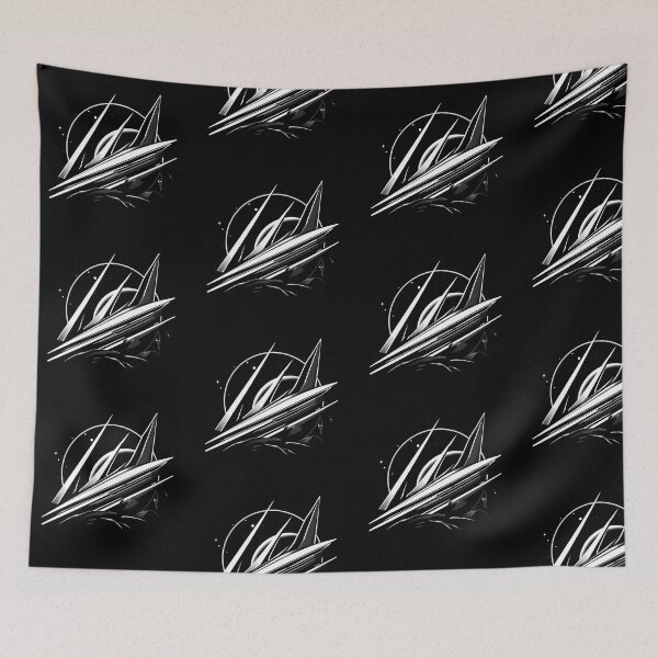 Item preview, SciFi Landscapes Art Space Exploration Visions Black White designed and sold by ART ATTACK ZONE.
