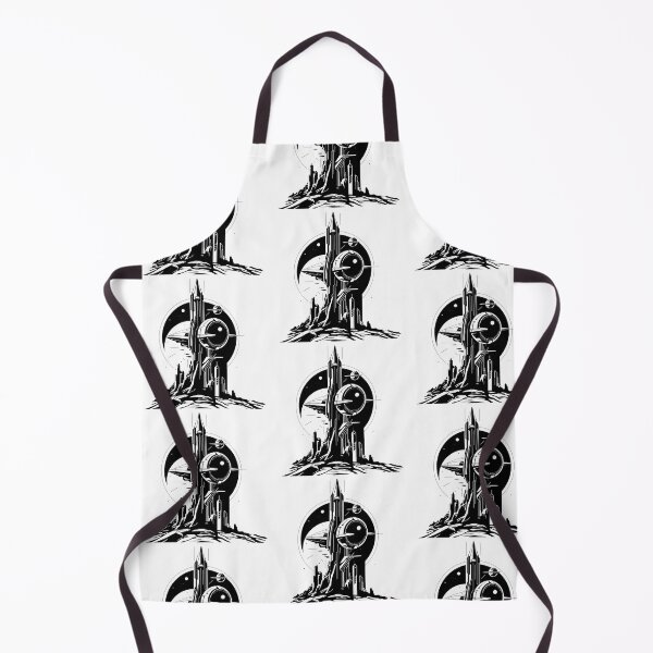 Item preview, Design Landscapes Art Space Exploration Visions Black White designed and sold by ART ATTACK ZONE.