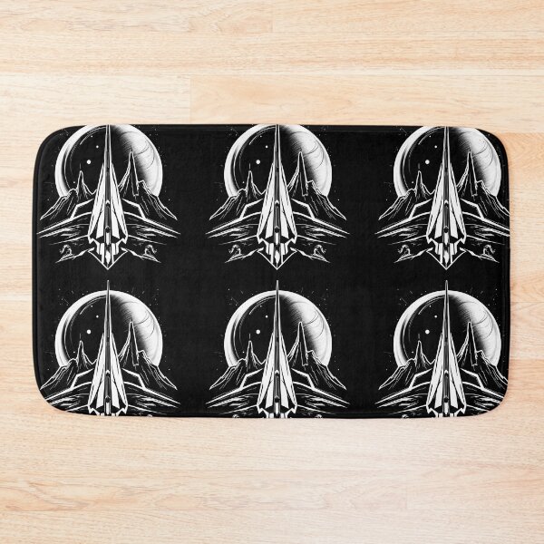 Item preview, Moon Landscapes Art Space Exploration Visions Black White designed and sold by ART ATTACK ZONE.