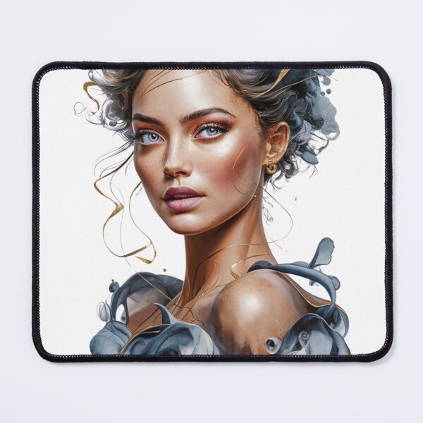 Item preview, Elegant Lady Portrait - Timeless Feminine Art Print | Classic Beauty Design for Wall Decor designed and sold by joanwatson45.