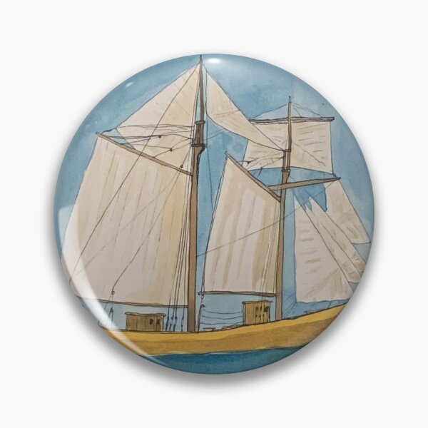 Item preview, Ship, Topsail Schooner, Ink Painting designed and sold by Erusainku.