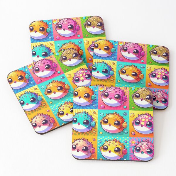 Item preview, pop art puffer fish designed and sold by Dogandesighn.