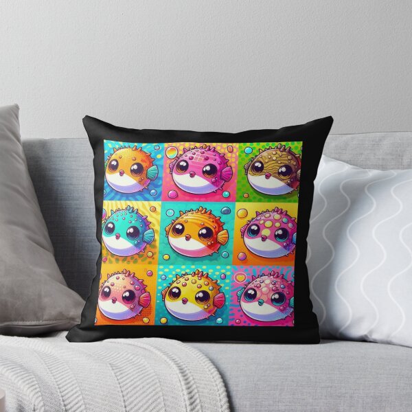 Item preview, pop art puffer fish designed and sold by Dogandesighn.