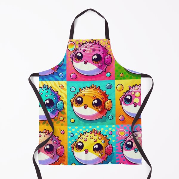 Item preview, pop art puffer fish designed and sold by Dogandesighn.