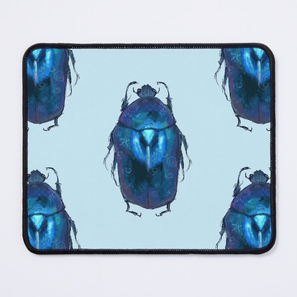 Item preview, Blue whimsical Beetle designed and sold by Ayane-Tsuyoi.