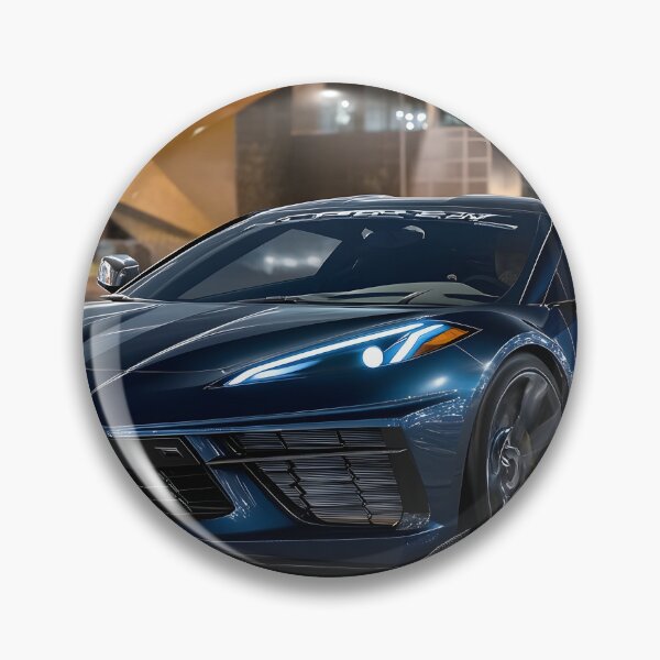 Item preview, Blue Corvette E-Ray Poster – Electrified Speed in Striking Blue VII designed and sold by AutoPopStudio.