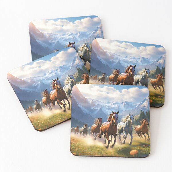 Item preview, Horses Running Through the Meadow designed and sold by Kathy Weaver.