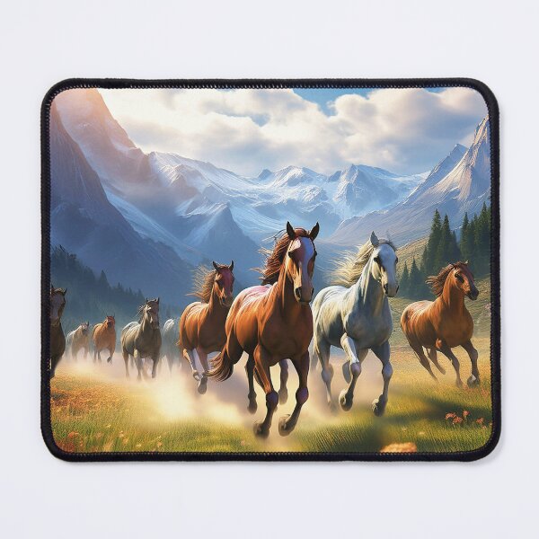 Item preview, Horses Running Through the Meadow designed and sold by Kathy Weaver.