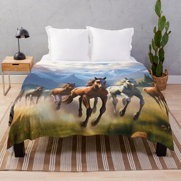 Item preview, Horses Running Through the Meadow designed and sold by Kathy Weaver.