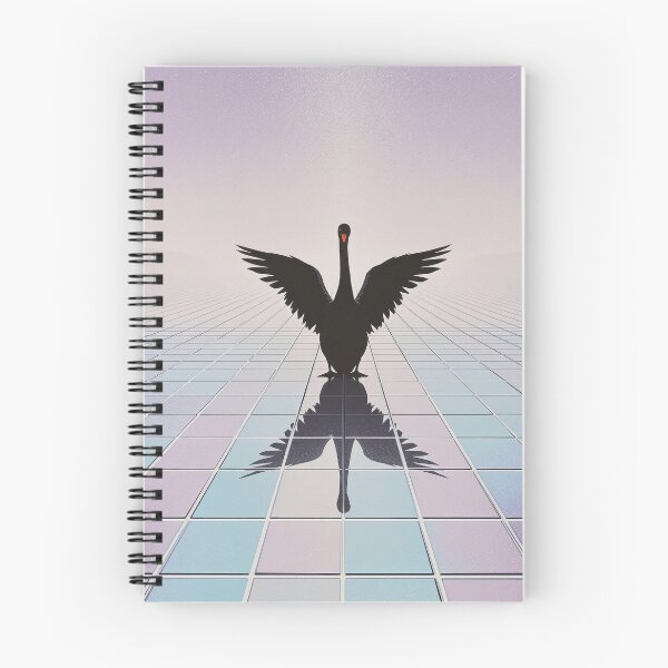 Item preview, Black Swan on Infinite Floor designed and sold by HabitableMoons.
