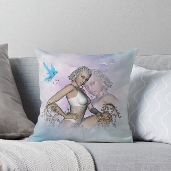 Item preview, Fairy in the sky with fantasy bird designed and sold by nicky2342.