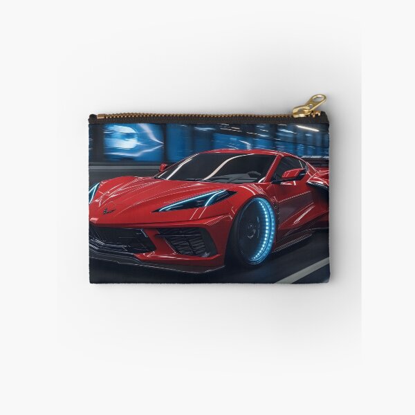 Item preview, Candy Apple Red Corvette E-Ray Poster – Electrified Performance in Stunning Red V designed and sold by AutoPopStudio.