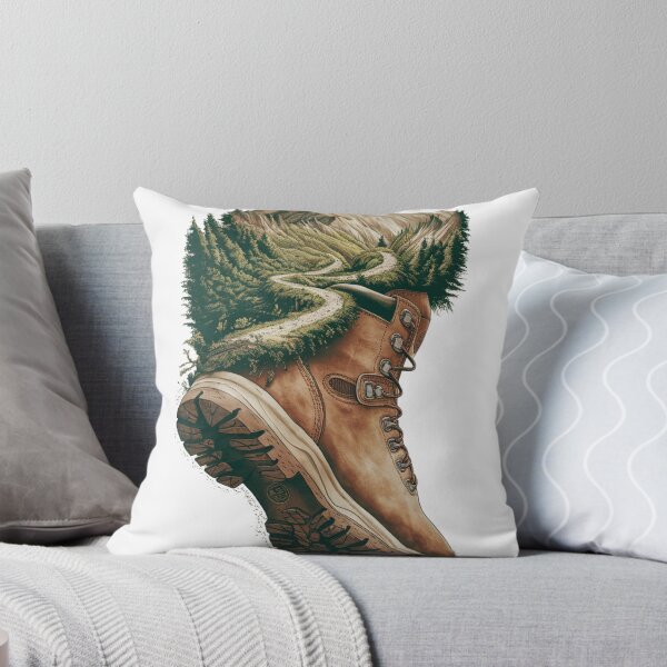 Item preview, Stylish Boots in Rustic Landscape - Fashionable Footwear Art Print | Boot Lover Design for Wall Decor designed and sold by joanwatson45.