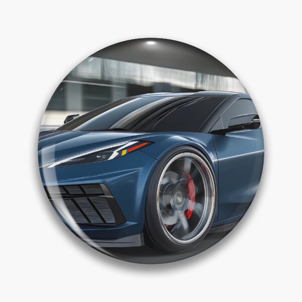 Item preview, Blue Corvette E-Ray Poster – Electrified Speed in Striking Blue VIII designed and sold by AutoPopStudio.