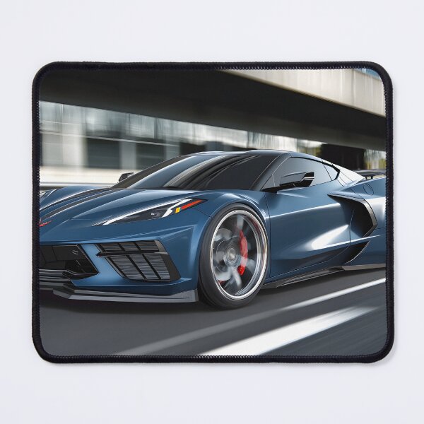 Item preview, Blue Corvette E-Ray Poster – Electrified Speed in Striking Blue VIII designed and sold by AutoPopStudio.