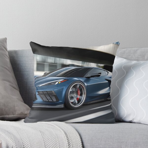 Item preview, Blue Corvette E-Ray Poster – Electrified Speed in Striking Blue VIII designed and sold by AutoPopStudio.