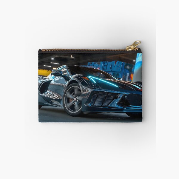 Item preview, Blue Corvette E-Ray Poster – Electrified Speed in Striking Blue IX designed and sold by AutoPopStudio.