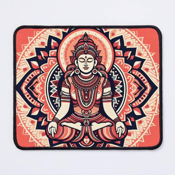 Item preview, Geometric Meditative Deity | Sacred Mandala Art | Buddism designed and sold by InevitableAum.
