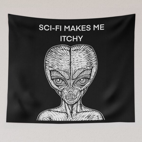 Item preview, SCI-FI MAKES ME ITCHY - the alien words .1 designed and sold by lautir.