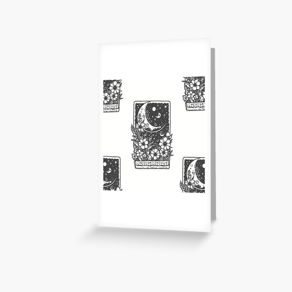 Vista previa del artículo con la obra «Tarot de las Flores de la Luna», diseñado y vendido por FernAndFoxArt.
