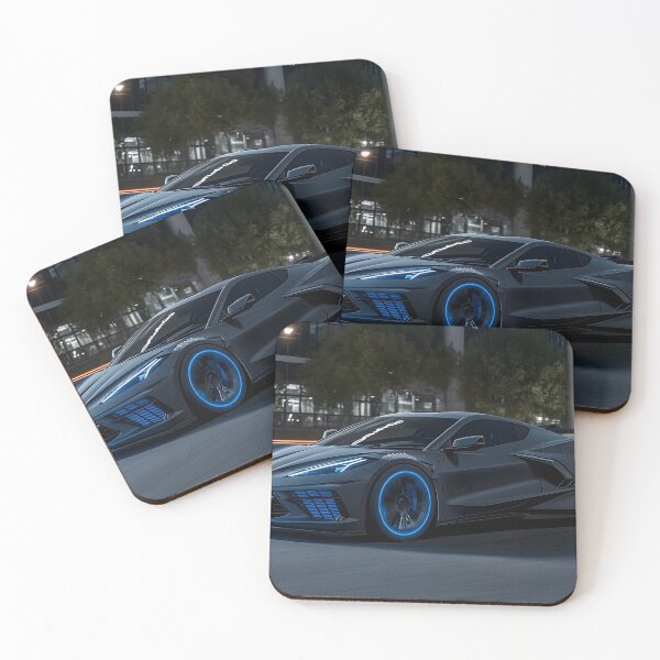 Item preview, Black Corvette E-Ray Poster – Sleek Hybrid Power VI designed and sold by AutoPopStudio.