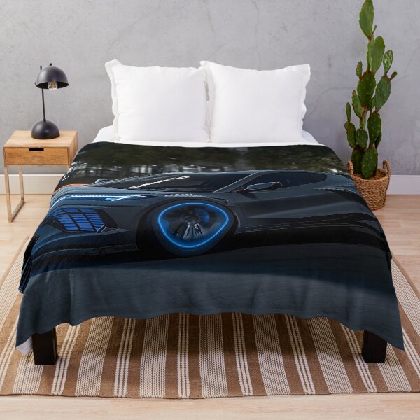 Item preview, Black Corvette E-Ray Poster – Sleek Hybrid Power VI designed and sold by AutoPopStudio.