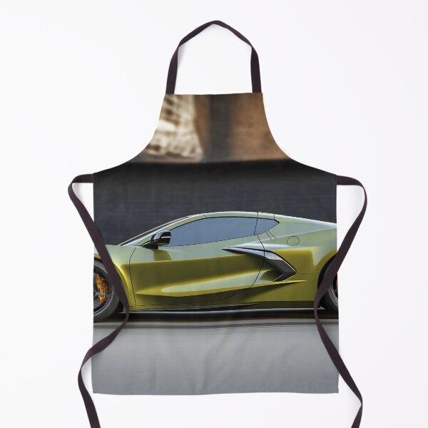 Item preview, Green Corvette E-Ray Poster – Electrified Muscle in Striking Green VIII designed and sold by AutoPopStudio.