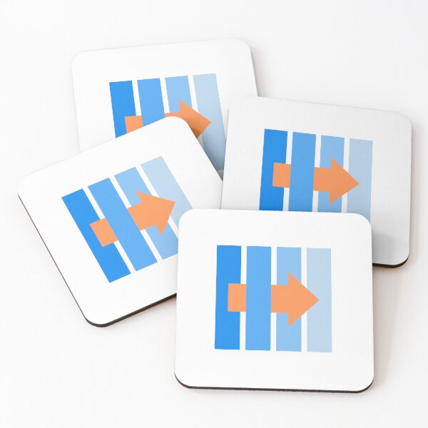 Item preview, Arrow going right, blue pantone  designed and sold by Clumsy People.