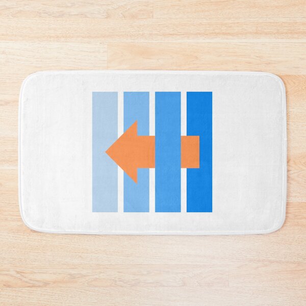 Item preview, Arrow going left, blue pantone  designed and sold by Clumsy People.
